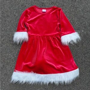 Holiday Time Festive Red and White Kids Costume Dress size xs